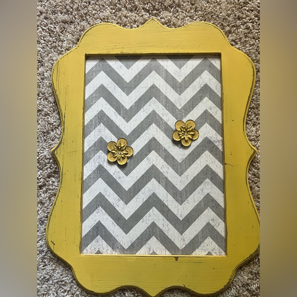 Hobby Lobby Chevron Patterned Magnetic Message Board